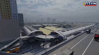 NSCR South Commuter  CP S03A  EDSA Station  Alignment Overview [upl. by Eulalie]