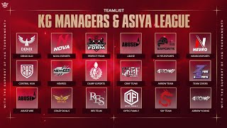 KG MANAGERS amp ASIYA LEAGUE  PUBG MOBILE  KALAMBOOR [upl. by Hinda]