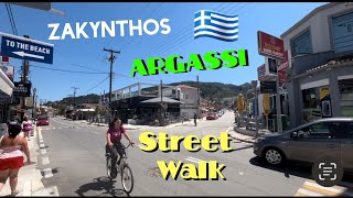 Greece Zante Argassi street walk [upl. by Teteak512]