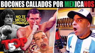 HUMILLACIÓN TOTAL🥊 TOP 5 Boxeadores BOCONES CALLADOS por MEXICANOS [upl. by Dacie]