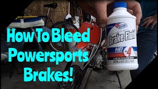 How To Bleed Go Kart ATV amp Dirt Bike Brakes [upl. by Marino]