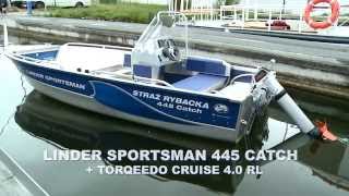 Linder SPORTSMAN 445 CATCH  Torqeedo CRUISE 40 RL Pro Fishing and Sport Łodzie wędkarskie [upl. by Welker]