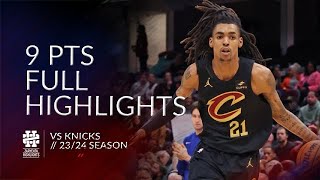 Emoni Bates 9 pts Full Highlights vs Knicks 2324 season [upl. by Adlin304]