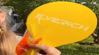 Review of EVERICH TOY Beach Paddle Ball for Kids amp Adults [upl. by Adekahs790]