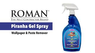 Piranha Wallpaper Remover Gel Spray  ROMAN Products [upl. by Aristotle]