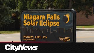 Niagara Falls readies itself for mass influx of solar eclipse visitors [upl. by Ecadnak437]