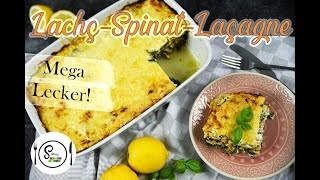 LachsSpinatLasagne  Schnelles Rezept  Super Lecker [upl. by Derfniw]