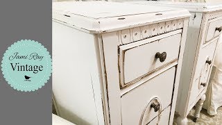 How To Turn a Vanity Into Nightstands  Fix Yellowing On White Paint [upl. by Batchelor]