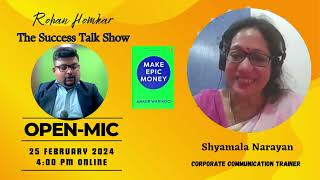 Open Mic  Book Review  Shyamla Narayan  Make Epic Money written By warikoo  Rohan Homkar [upl. by Gney]