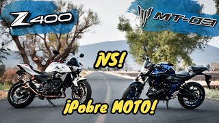 ¡La REYNA de los 400cc🔥 Z400 vs MT 03😨💯 ¡Pobre MOTO 🥵 Aguacate Motovlogs🥑 [upl. by Nino227]