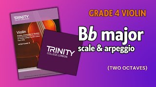 Grade 4 Bb Major  Violin Technical Work  Trinity College London [upl. by Ityak558]