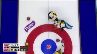 scotties2018 1v23E Einarson WC vs Jones MB [upl. by Nathanson]