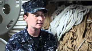 90 Seconds Ashley Norman Boatswains Mate USS McCampbell [upl. by Abdella309]