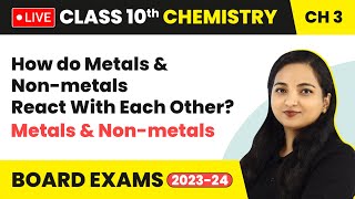 How do Metals and Nonmetals React With Each Other  Class 10 Chemistry Chapter 3 LIVE [upl. by Christiano788]