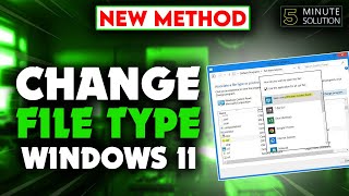 How to change file type Windows 11 [upl. by Weisbart194]