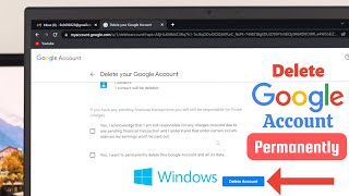 How to Delete Gmail Account on Computer Permanently [upl. by Allesor]