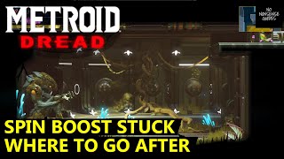 Metroid Dread Spin Boost Stuck  Where to Go After Spin Boost in Ghavoran [upl. by Yrahk991]