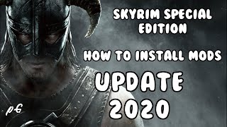 Skyrim SE How to Manually Install Mods PC 2020   Skyrim Special Edition [upl. by Emmalee]