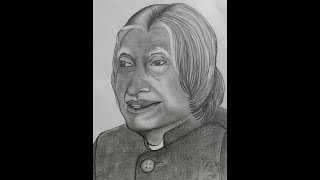 How to draw Dr APJ Abdul Kalam Beautiful Drawing step by step [upl. by Jessey]