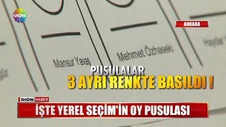 İşte Yerel Seçimin oy pusulası [upl. by Hedy]