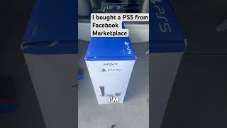 Part 1  I bought a ps5 from Facebook marketplace ps5usedps5 [upl. by Bledsoe]