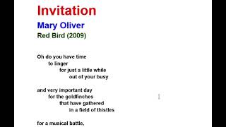 Invitation by Mary Oliver Line by Line Hindi Explanation [upl. by Noteek]