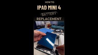 iPad Mini 4 Battery Replacement [upl. by Ardnasal112]