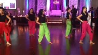 TamilHindi Dance at Reception [upl. by Anaahs547]