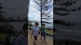 Burleigh Beach Gold Coast  Beach Walk [upl. by Skipper]