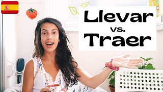 LLEVAR vs TRAER 🧚‍♀️🧚‍♀️🧚‍♀️ Spanish Lesson for Beginners [upl. by Krisha647]