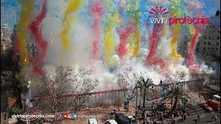 Fallas Valencia 2019 Mascletà Domingo 17 de Marzo 2019 Pirotecnia Vulcano [upl. by Karlik749]