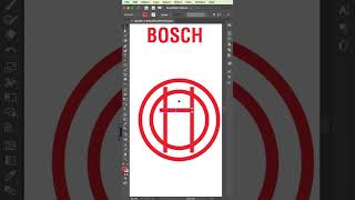 Bosch Logo Design In Illustrator illustrator adobeillustratortutorial illustratortechniques [upl. by Niltak287]