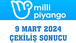 Milli Piyango Çekiliş Sonuçları 9 Mart 2024 [upl. by Nnaecarg]