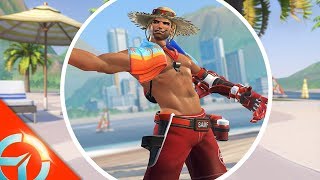 Why Mccree Life Guard Skin Is A Must Have  Overwatch Summer Games Skins References [upl. by Hathaway]