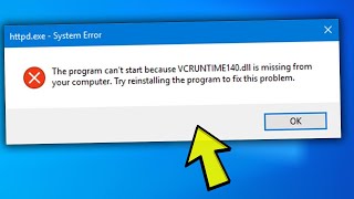 Fix quotThe program cant start because VCRUNTIME140dll is missing from your computerquot Error [upl. by Dlawso]