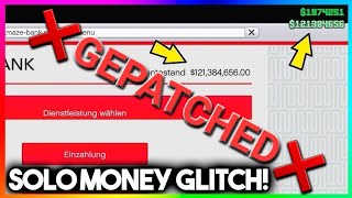 ❌️GEPATCHED❌️💰 OMG SOLO 2000000 DIREKT GELD GLITCHEN IN GTA 5 ONLINE XBOX ONE PS 4 DEUTSCH 151 [upl. by Holle]