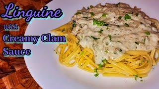 How To Make Linguine with Creamy Clam Sauce Quick and Easy Recipe [upl. by Vaden29]