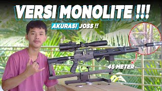 VERSI MONOLITE LEBIH JOSS  SENAPAN PCP PREDATOR OD 38 MONOLITE TES 45 METER [upl. by Nahtad926]