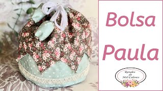 Bolsa Bombonera Paula  Tutorial fácil cómo hacer paso a paso y patrones o moldes gratis 028 [upl. by Nabal]