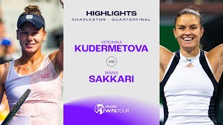 Veronika Kudermetova vs Maria Sakkari  2024 Charleston Quarterfinal  WTA Match Highlights [upl. by Haissi668]