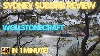 Wollstonecraft  Sydney Suburb Review in One Minute [upl. by Urial]