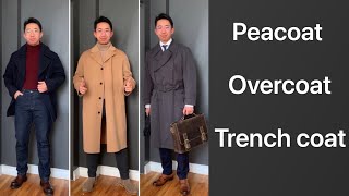 Overcoat Peacoat Trench coat ft Zara Origins Uniqlo U Uniqlo J [upl. by Gothar]