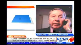 Expdte del Banco Hipotecario Nacional de Argentina analiza sobre el fallo de quotfondos buitrequot [upl. by Neysa]