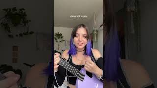 gossip  maneskin  ukulele cover  full cover on my channel and tutorial on patreon aryyzona [upl. by Rochette]