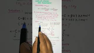 Thermodynamics Numericals SolvedClass 11chemistryBond Enthalpy in Thermodynamicsneet shorts [upl. by Vale812]