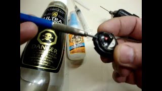 How to remove air bubbles from a compass [upl. by Mallissa]