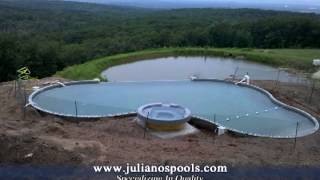 Past Pictures of quotJulianos Poolsquot with interview of Owner [upl. by Eimarrej]