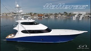 Hatteras 77 Enclosed Flybridge Convertible FAN TAIL  2008 [upl. by Ennovahc953]