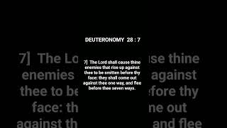 Deuteronomy 28 7 [upl. by Jessi]