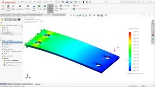 Solidworks Simulation tutorial  Static Simulation Study [upl. by Orsini]